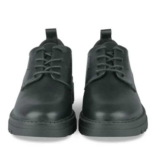 Veterschoenen ZWART