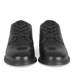 Veterschoenen ZWART