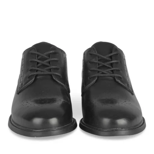 Veterschoenen ZWART