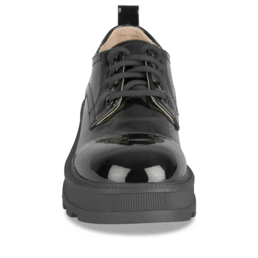 Veterschoenen ZWART