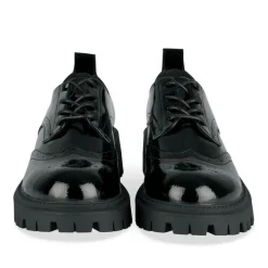 Veterschoenen ZWART
