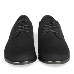 Veterschoenen ZWART