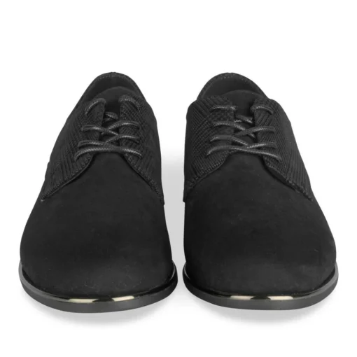 Veterschoenen ZWART