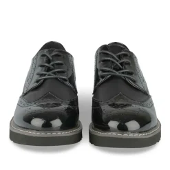 Veterschoenen ZWART