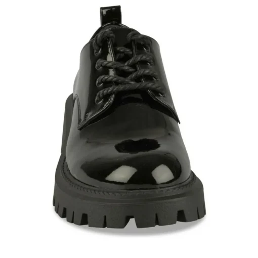 Veterschoenen ZWART
