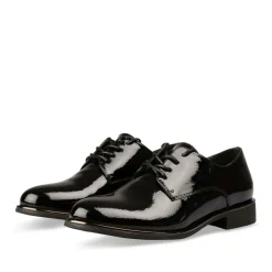 Veterschoenen ZWART