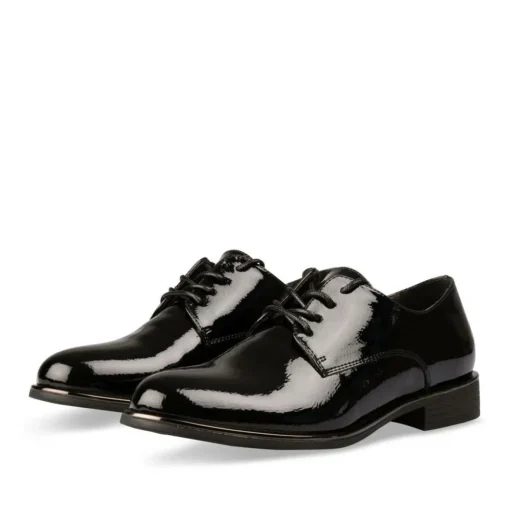 Veterschoenen ZWART
