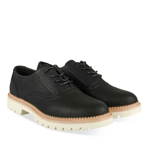 Veterschoenen ZWART