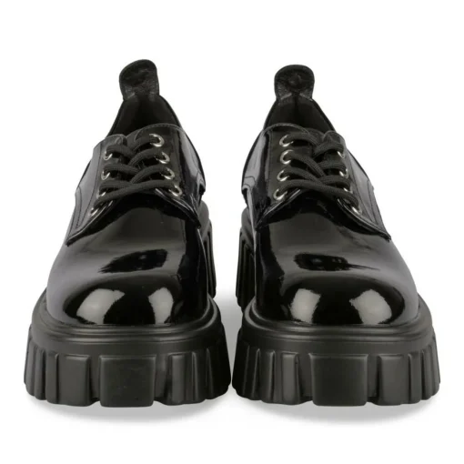 Veterschoenen ZWART