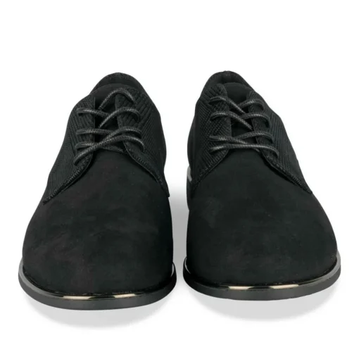 Veterschoenen ZWART