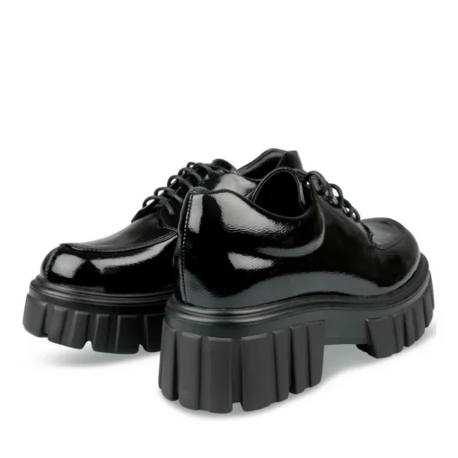 Veterschoenen ZWART