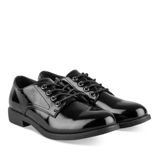 Veterschoenen ZWART