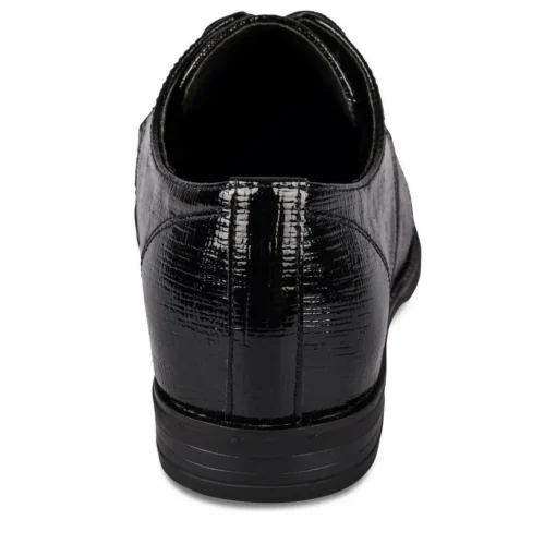 Veterschoenen ZWART