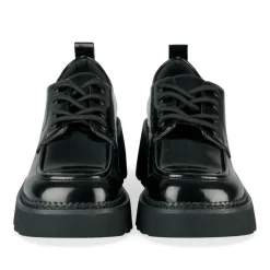 Veterschoenen ZWART