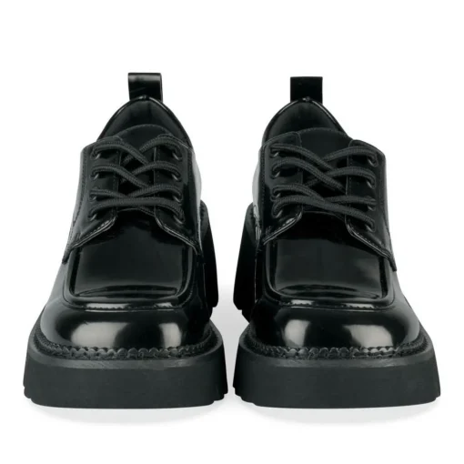 Veterschoenen ZWART