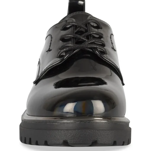 Veterschoenen ZWART