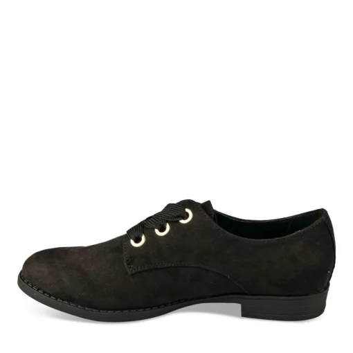 Veterschoenen ZWART