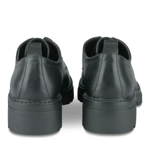 Veterschoenen ZWART