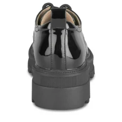 Veterschoenen ZWART