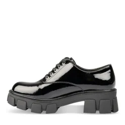 Veterschoenen ZWART