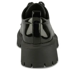 Veterschoenen ZWART