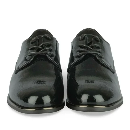 Veterschoenen ZWART