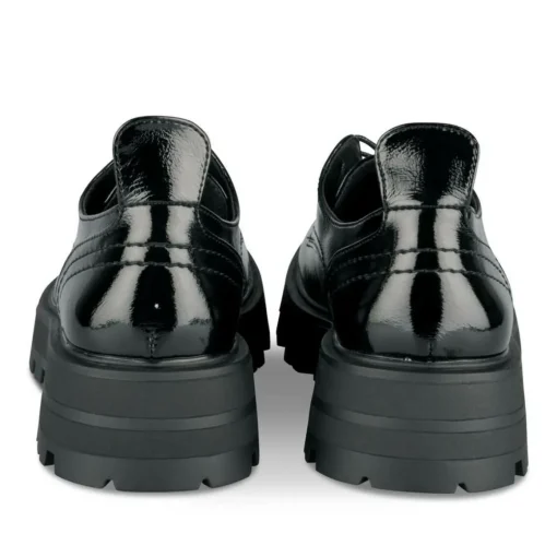 Veterschoenen ZWART