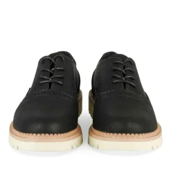 Veterschoenen ZWART