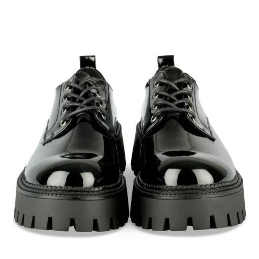 Veterschoenen ZWART