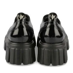 Veterschoenen ZWART