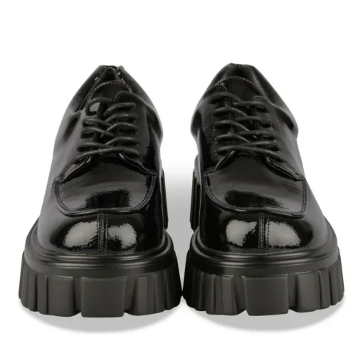 Veterschoenen ZWART
