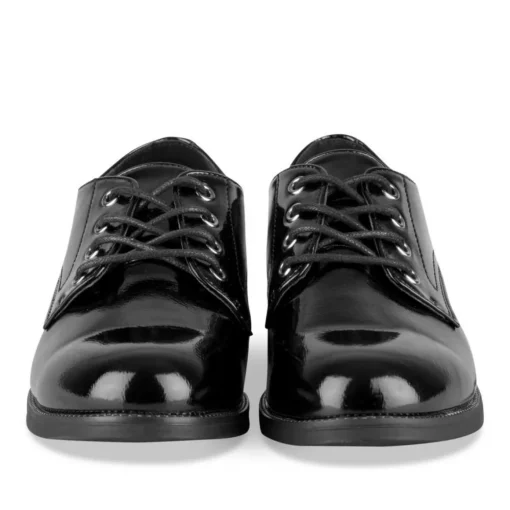 Veterschoenen ZWART