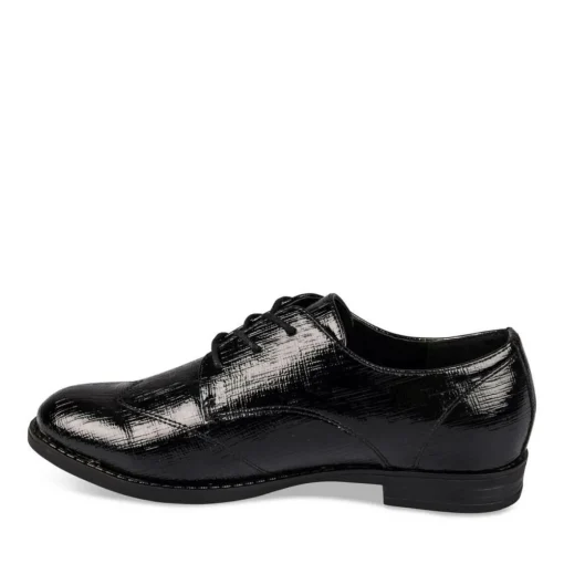 Veterschoenen ZWART