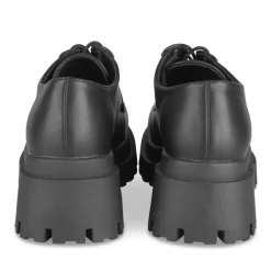Veterschoenen ZWART