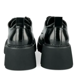 Veterschoenen ZWART