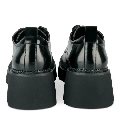 Veterschoenen ZWART