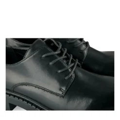 Veterschoenen ZWART