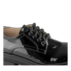 Veterschoenen ZWART