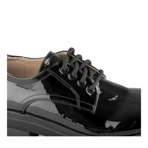 Veterschoenen ZWART