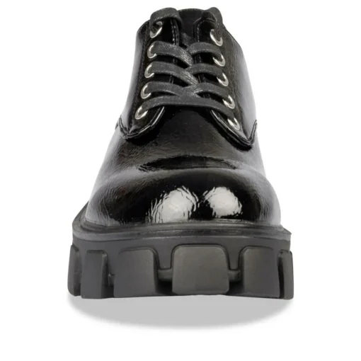 Veterschoenen ZWART