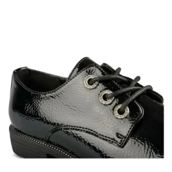 Veterschoenen ZWART