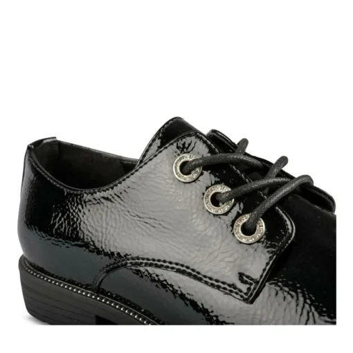 Veterschoenen ZWART