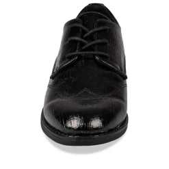 Veterschoenen ZWART
