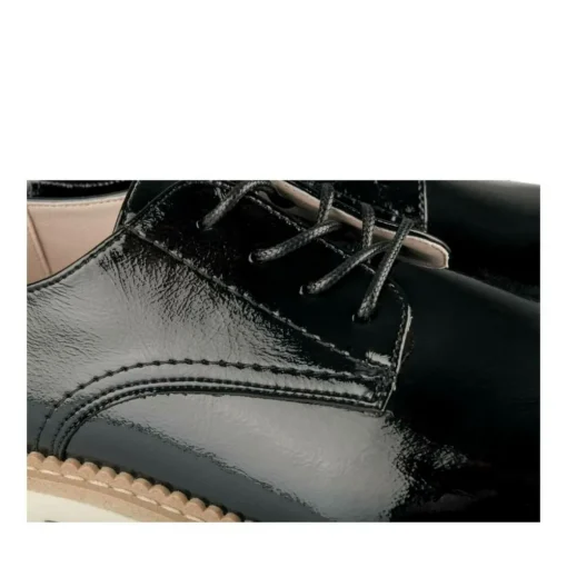 Veterschoenen ZWART