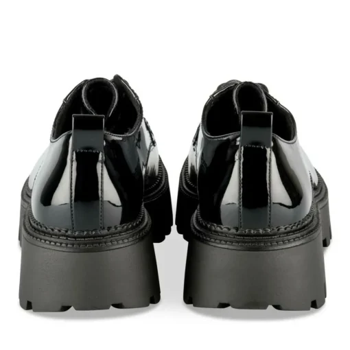 Veterschoenen ZWART