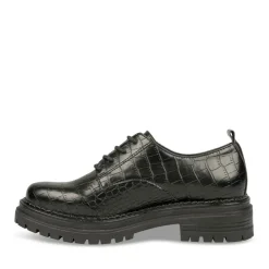 Veterschoenen ZWART