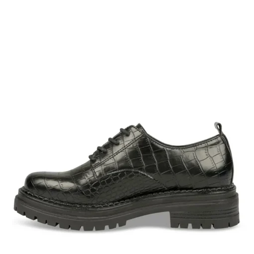 Veterschoenen ZWART