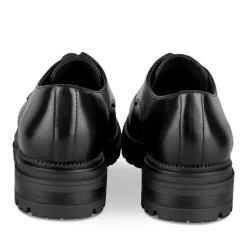 Veterschoenen ZWART