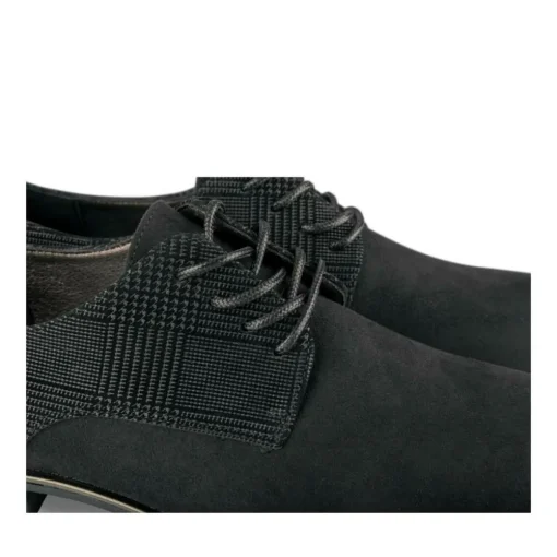Veterschoenen ZWART