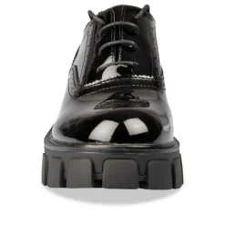 Veterschoenen ZWART